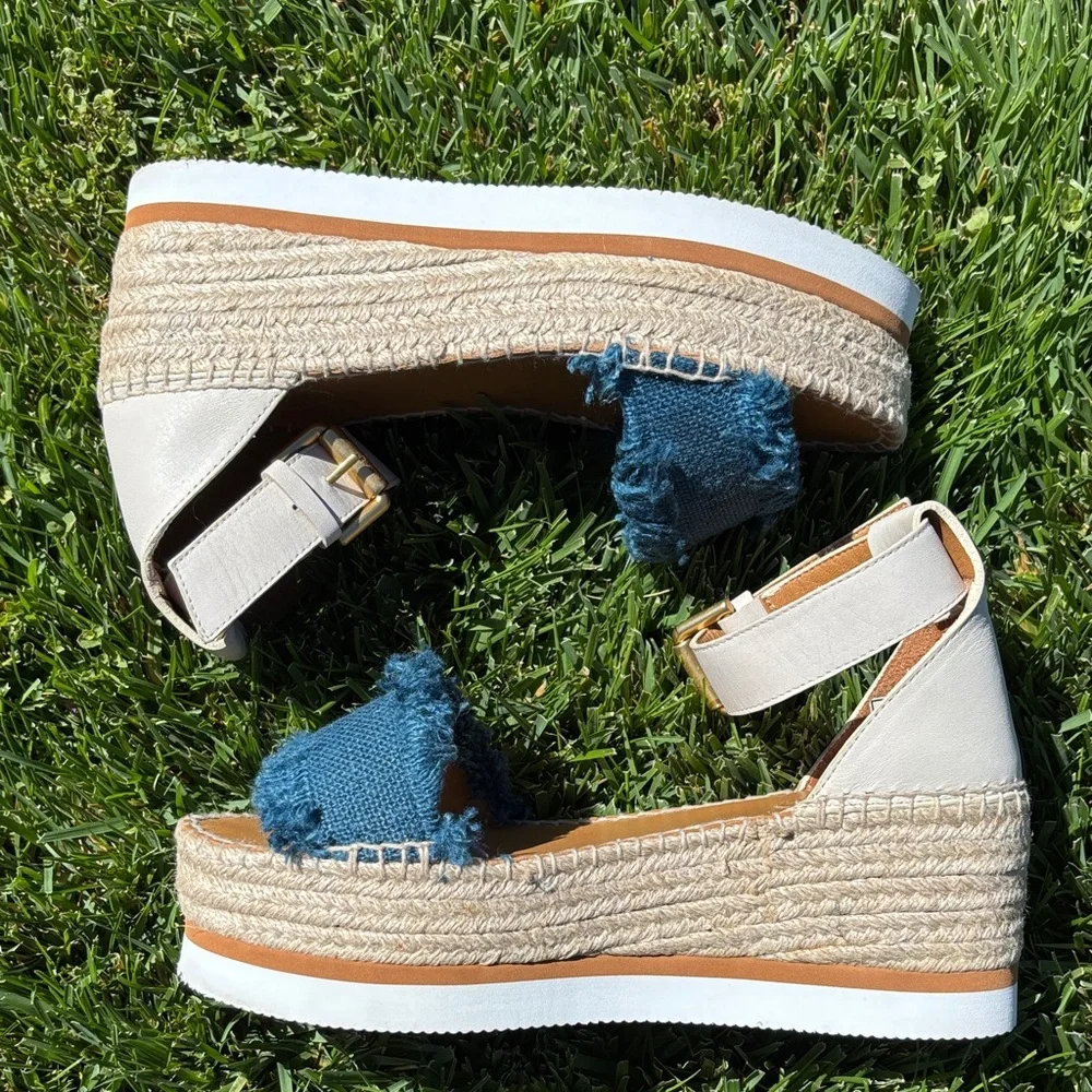 See By Chloe‎ Glyn Espadrille Wedge, Authentic. Like New.  38